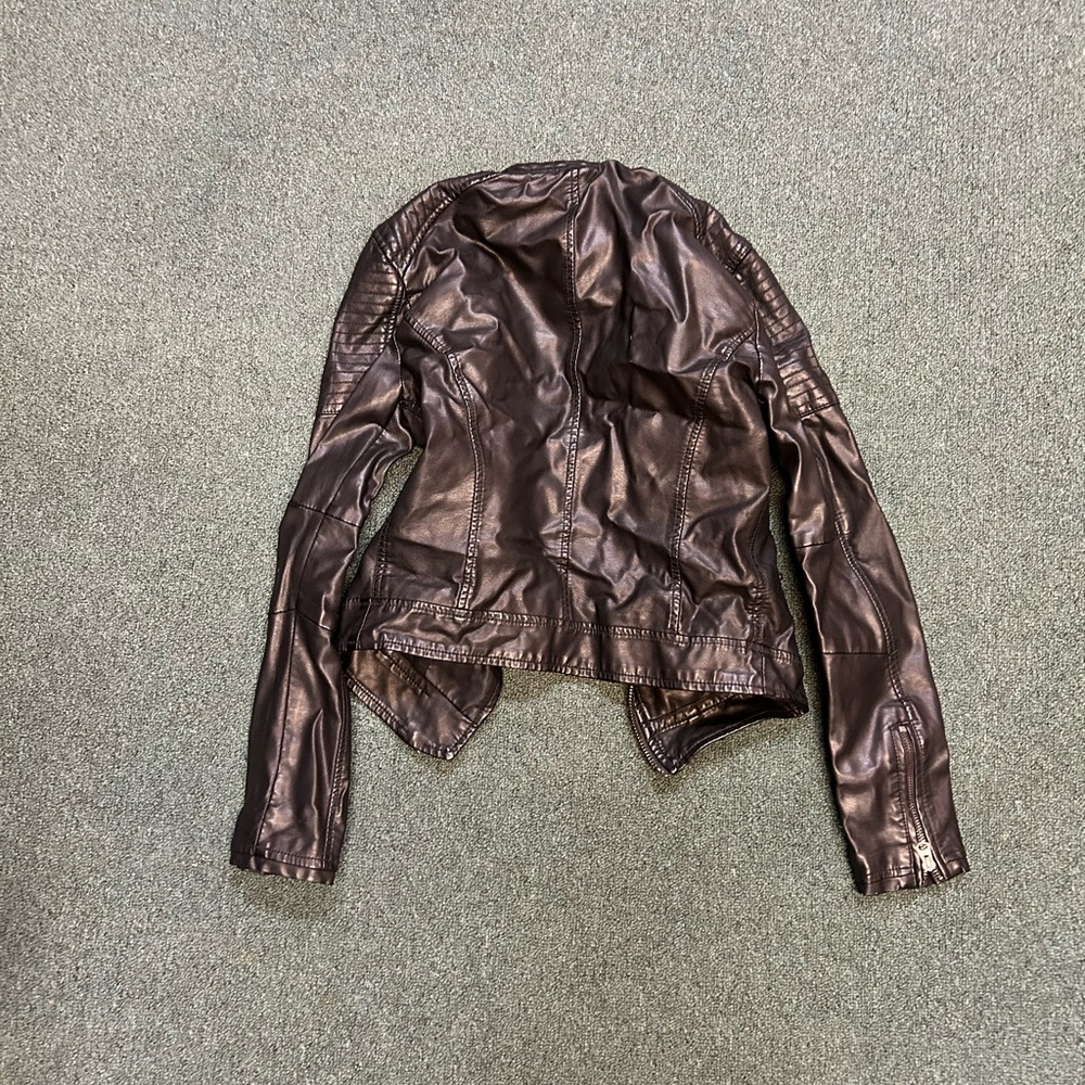 Women's Black Faux Leather Jacket